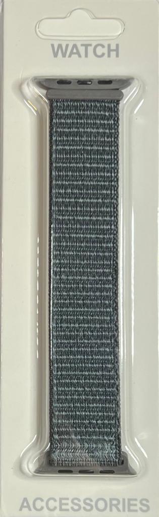 Curea textila ceas Obsidian grey 42-44 mm